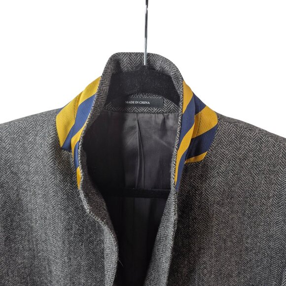 Lauren Ralph Lauren Mens Blazer Jacket Size 44 Slim Fit Wool Black Label Career - Picture 8 of 12